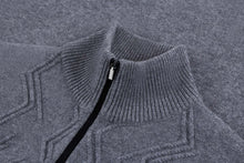 Загрузить изображение в средство просмотра галереи, Smoke-grey zipped funnel neck Sweater

