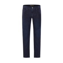 Загрузить изображение в средство просмотра галереи, Navy jeans &quot;Micro Griffon&quot; embroidery with suede calfskin inlay
