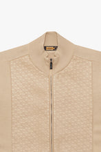 Загрузить изображение в средство просмотра галереи, Jacket thin beige with leather pattern in front

