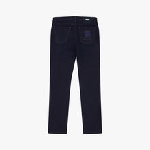 Load image into Gallery viewer, Jeans blue with velvet logo
