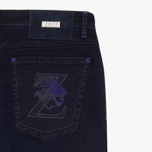 Load image into Gallery viewer, Jeans blue with velvet logo
