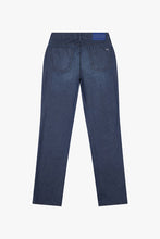 Load image into Gallery viewer, Jeans blue with small metal logo
