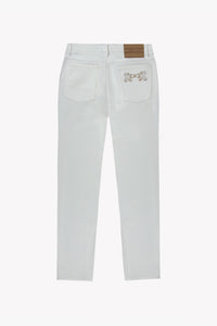 High waist Jeans in white
